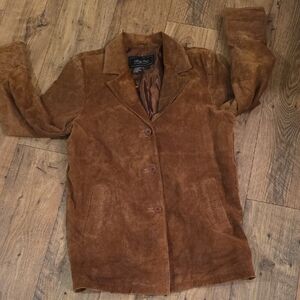 Terry Lewis Classic Luxuries Brown Suede Blazer